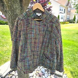 Coldwater Creek Multicolor Tweed Jacket